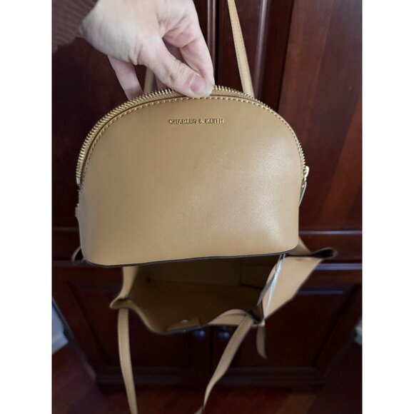 NEW Charles & Keith Calla Tote Bag - Toffee - Picture 9 of 12